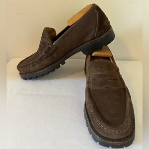 Salvatore Ferragamo Brown Suede Men’s Loafers